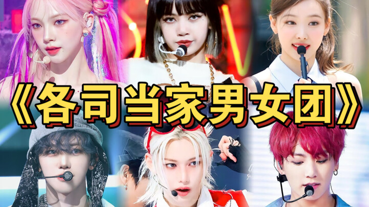 Grup idola pria dan wanita andalan aktif dari empat agensi besar K‑pop