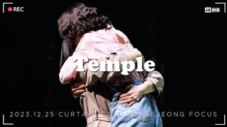 [4K] 231225 템플 커튼콜 김세정 포커스 Temple Curtain Call KIM SEJEONG Focus