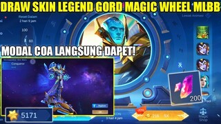 DRAW SKIN LEGEND GORD MAGIC WHEEL MODAL COA! HARGA 1 SKIN LEGEND MOBILE LEGENDS