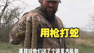 美国人对付毒蛇，震碎我的三观！一言不合就拿枪爆头！