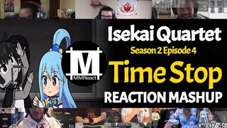 Anime Moments : Time Stop | Isekai Quartet Season 2 Episode 4 | REACTION MASHUP