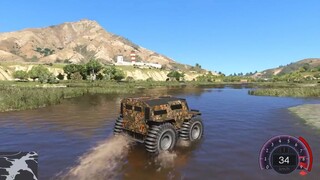 GTA 5 Mod #10 Xe Offroad Vượt Thác Nước Cao Nhất Thế Giới Và Câu Chuyện Mình Bị