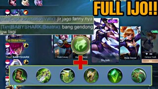 FANNY BUILD IJO LUMUT, SAMPAI EMBLEMNYA PUN IJO JUGA KWKW!! 1 TIM SAMPAI TERHERAN - HERAN HAHA!!