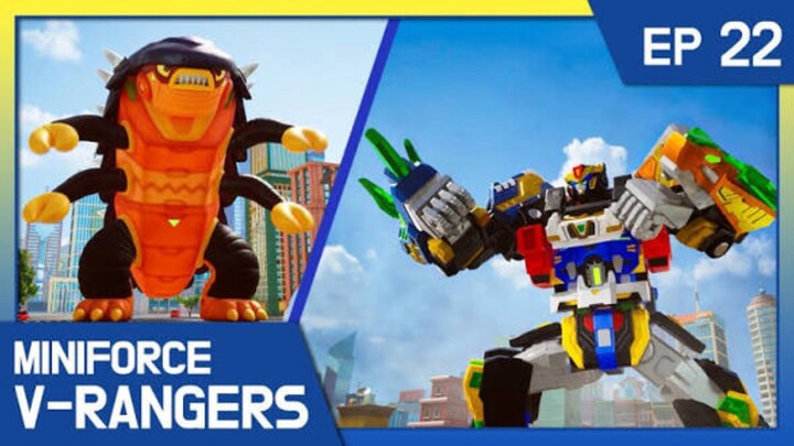 ❇️ [English dub.] MiniForce V-Rangers ❇️ EP22 – Attack of the Pill Bug Monster! ❇️