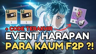 GIFTCODE TERAKHIR FREE BLACK CRYSTAL & HADIAH SPESIAL UNTUK F2P ?! - Black Clover M