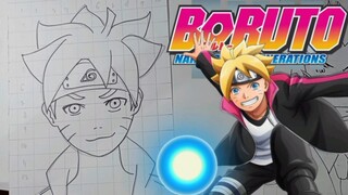 menggambar anime boruto