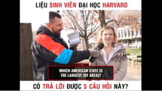 Sinh viên Harvard có trả lời được 5 câu hỏi này part 2 #giaitri