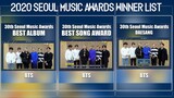 2020 Seoul Music Awards Final Winner List