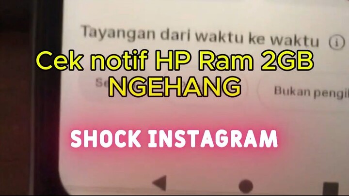 shock! buka hp dapat notif ginian! anjayyy