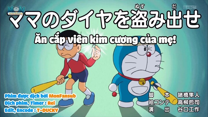 Doraemon 707 Vietsub:Ăn cắp viên kim cương của mẹ , Shizuka nằm trong túi
