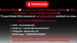 ⚡️ [HOT E-BOOK] ✅ Convert Your Traffic Like Never Before ⭐️ CRO from A to Z ➕ List of 42 A/B Test Id