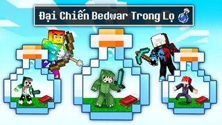 MINECRAFT BEDWARS, SINH TỒN TRONG LỌ NƯỚC 24H ĐẠI CHIẾN TROLL NOOB TEAM BẰNG VŨ KHÍ SIÊU MẠNH 1 HIT