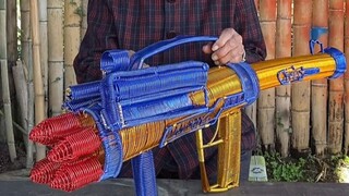 Bạn có thích súng đồ chơi phóng tên lửa bốn nòng làm bằng dây sắt không?