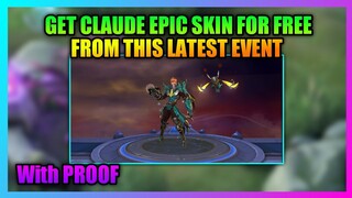 FREE MECHA DRAGON CLAUDE MOBILE LEGENDS | GET CLAUDE EPIC SKIN FOR FREE