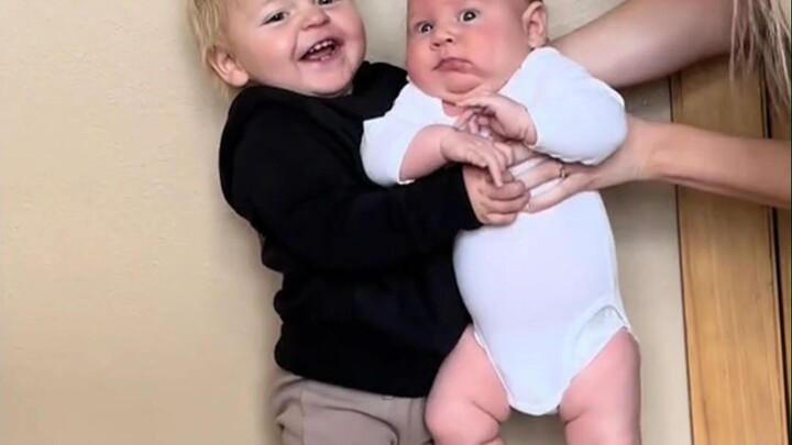 Record the brothers' hugs once a month and see how much they change in a year?