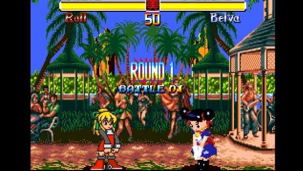 美少女スーパーストリートファイターII: グラマークイーン - Roll vs. Belva