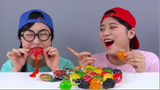 Thử thách ăn kẹo trái cây thạch #mukbang #asmrngon