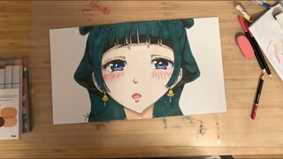 Drawing Maomao from The apothecary diaries