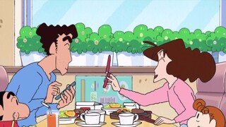 (Koleksi Makanan Crayon Shin-chan 18 Masakan Mata Air Panas Rebung Bambu Sarapan dan Makan Malam)