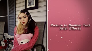 Picture In Number Text - After Effects Tutorial