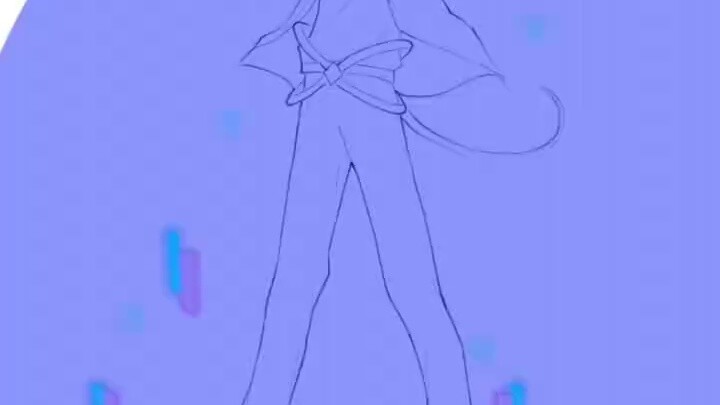 Nina is so handsome, I drew