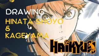 Hinata Shoyo - Kageyama Tobio — Speed Drawing ‼️