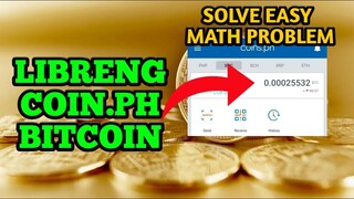 Paano kumita ng PERA sa COINPH sa pag Solve lang ng MATH / FREE BITCOIN