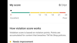 คะแนนละเมิด24และแบบ48คะแนนของติกต๊อก