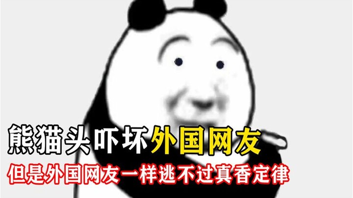 Gói biểu cảm đầu gấu trúc khiến netizen nước ngoài hoảng hốt: Gấu trúc có khuôn mặt người thì không 