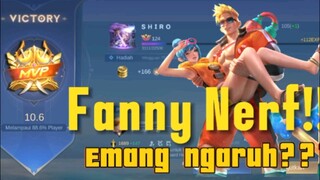 [ NEW PATCH ] Apakah Nerf Fanny akan berlanjut⁉️ UDAH 2 PATCH DI NERF TERUSS ‼️