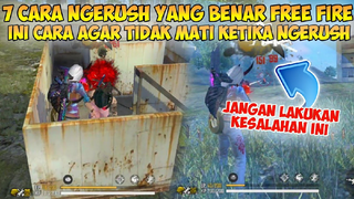 CARA NGERUSH MUSUH YANG BENAR FREE FIRE | Ini Cara Agar Tidak  Mati Ketika Ngerush Musuh Free Fire