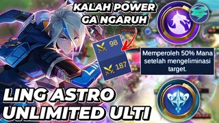 Terlalu RUSAK!! Ling Astro Unlimited Ulti!! Kalah Power Ga Ngaruh!! Magic Chess Mobile Legends