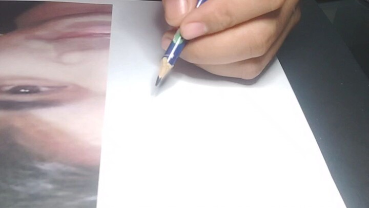 half face drawing trials.