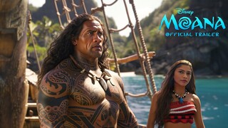 MOANA Live Action - Official Trailer (2025) Zendaya, Dwayne Johnson | Disney