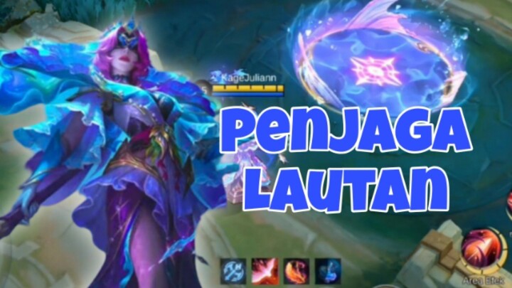 Review Skin Pharsa Tides " Seaworn Oracle " Semua efek skill nya berasa Epic Limit😱😱