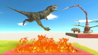 Jump Over Fire - Animal Revolt Battle Simulator