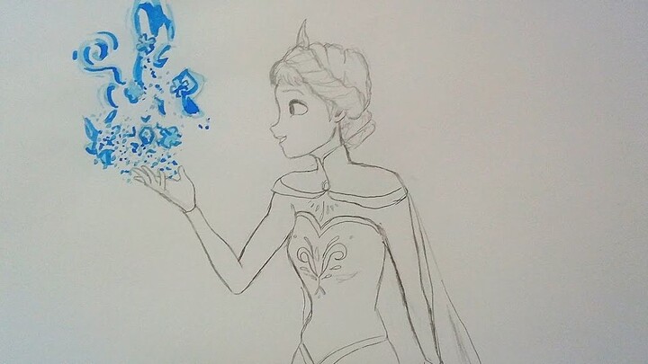 Pencil Princess Elsa is back again! Let It Go!