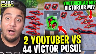 44 VİCTOR vs 2 YOUTUBER! GHOSTLAYIP PUSU KURDULAR? PUBG Mobile Victor Pusu