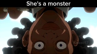 She looks scary