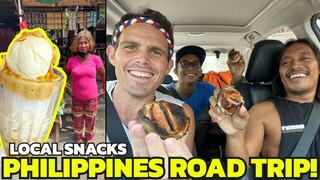 DELICIOUS FILIPINO SNACKS! Davao to Cotabato By Car! (Philippines Road Trip)