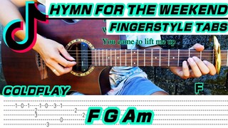 Hymn For The Weekend - Coldplay (Fingerstyle Cover) Tabs + Chords + Lyrics