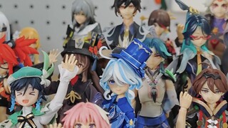 Foto grup figur keluarga Mi! Afu ada di sini untuk memberkati semua orang! Selamat tahun baru! Semog