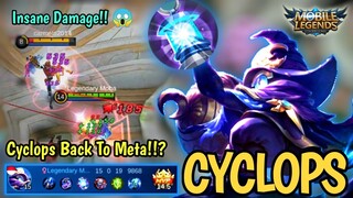 CYCLOPS BUFF GAMEPLAY , BEST BUILD CYCLOPS GAMEPLAY | MOBILE LEGENDS BANG BANG