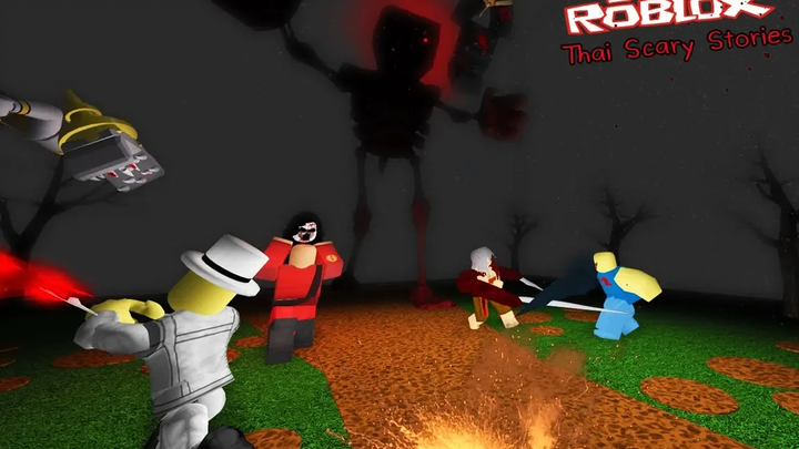 Roblox Thai Scary Stories 7 เรื่องเล่าผีไทย (ปีศาจแห่งฝันร้ายผีมหาสิกาสันทยาเว การปะทะของเหล่าผี)