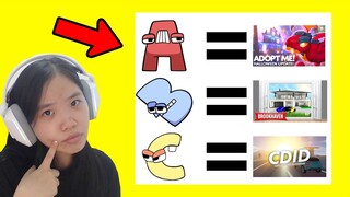 Aku & @AKUDAP Tebak Tebakan Nama Game Roblox Pakai Alphabet Lore!