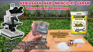 EKSPERIMEN: GARAM vs BAKTERI UANG KERTAS