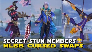 SECRET S.T.U.N. MEMBERS MOONTON DIDN'T TELL YOU 😂 | MLBB WTF CURSED SWAP ANIMATIONS | ML FUNNY