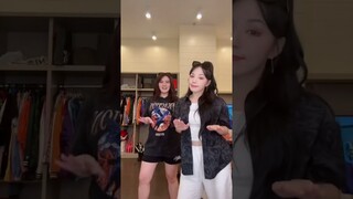 DASURI CHOI & CASSY LEGASPI BOW CHIKA WOW WOW TIKTOK DANCE CHALLENGE #shorts #tiktokchallenge