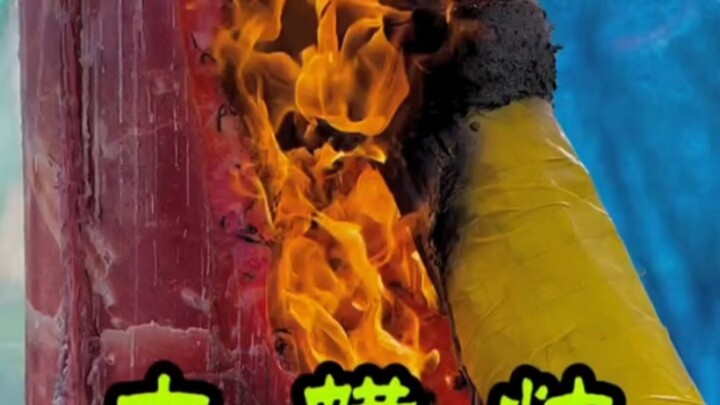 大蜡烛对决大火柴，究竟谁能赢？