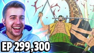 DEMON GOD ZORO DESTROYS KAKU! !One Piece Episode 299 & 300 REACTION + REVIEW!